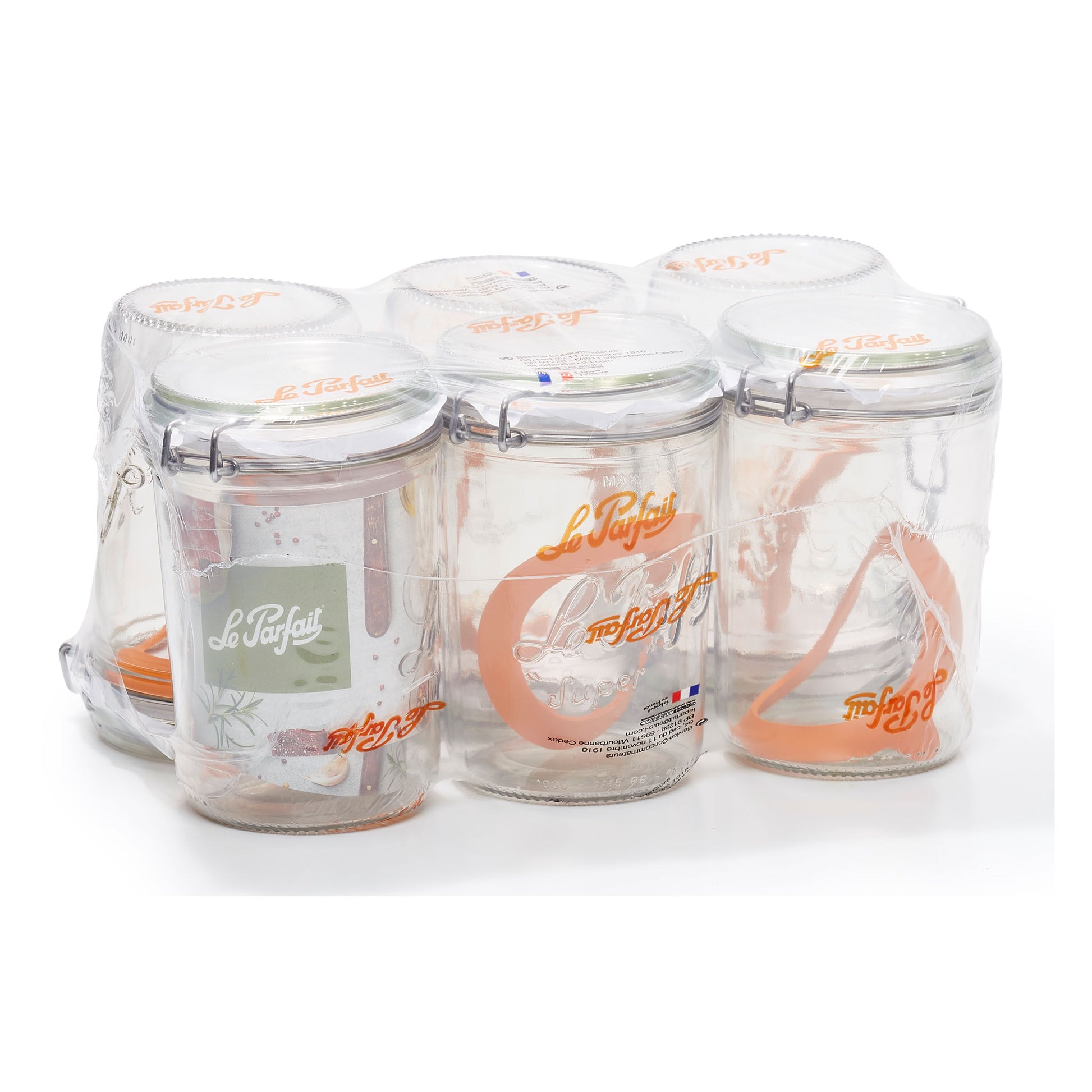 Super Terrine Clip Top Jar 1000gm - Pack 6