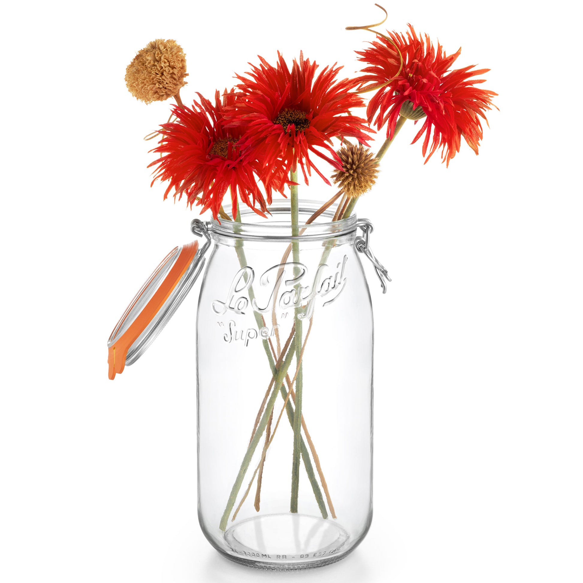 Super Preserve Clip Top Glass Store Jar 3L