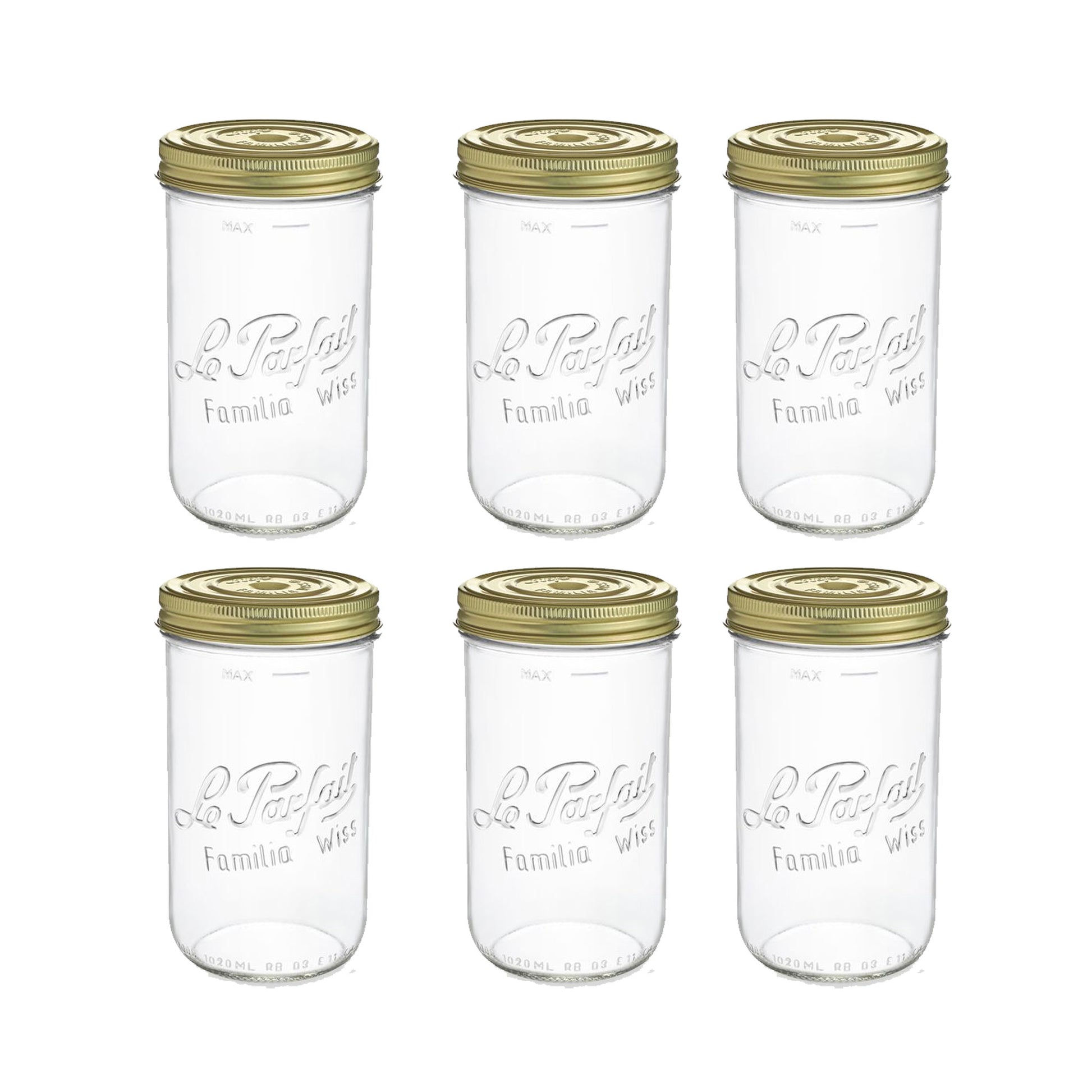 Familia Wiss Screw Top Preserve Jar 1000gm - Pack 6