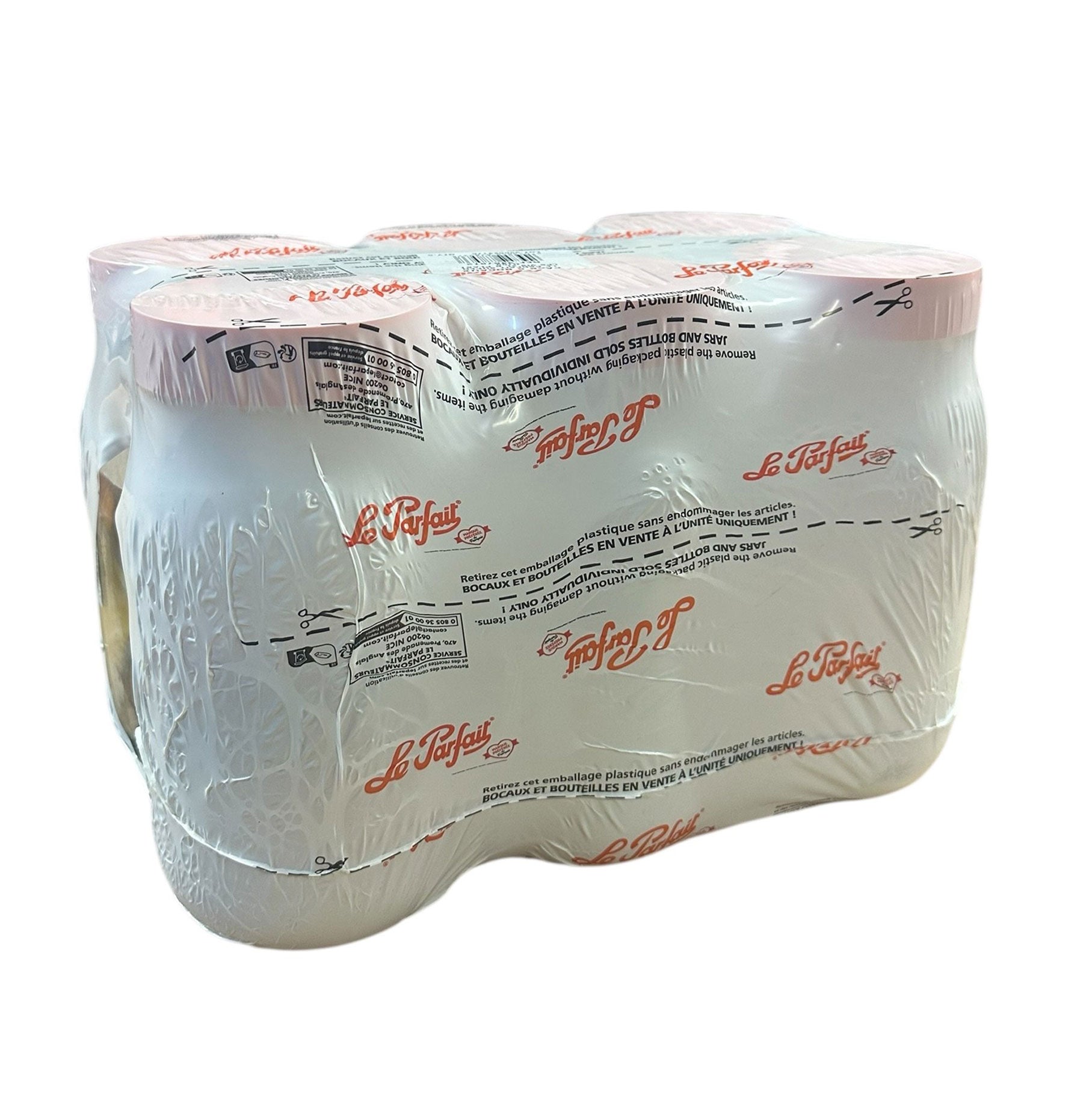 Le Parfait Screw Top Glass Store Jars 2.0L - Pack 6