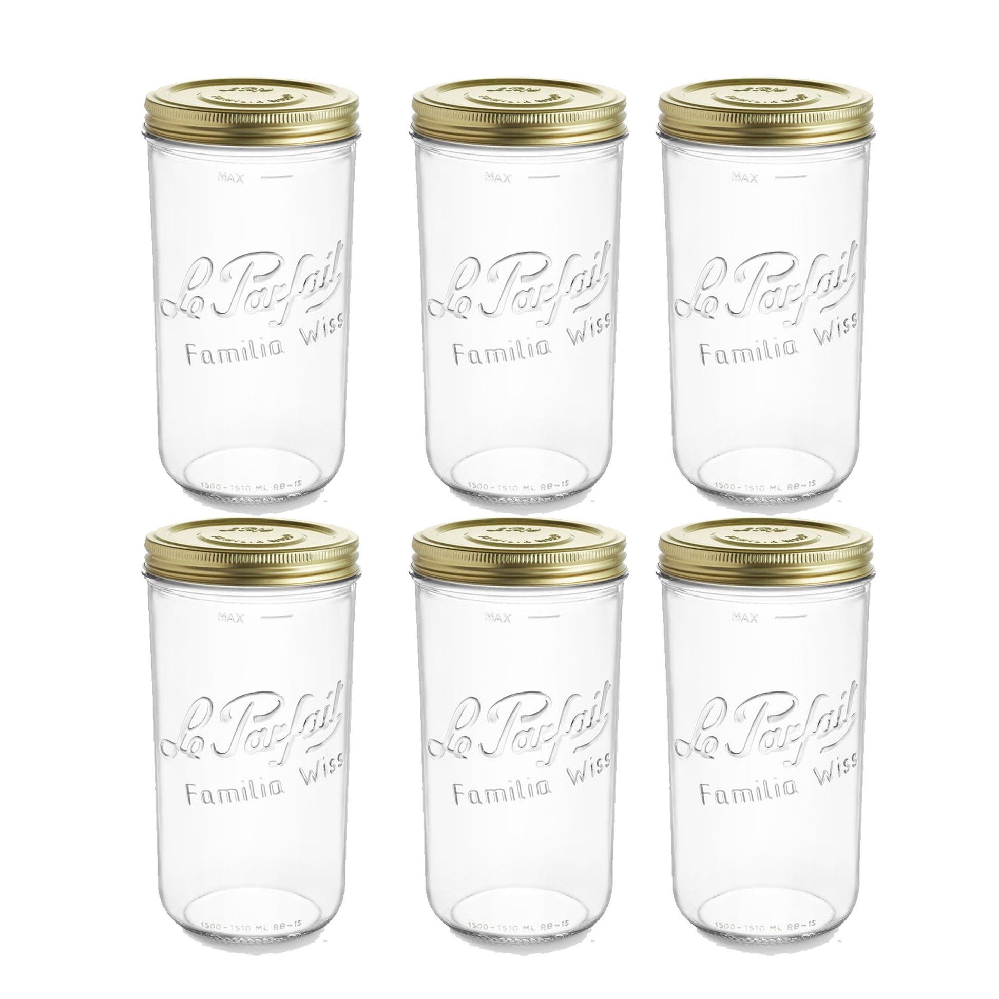 Familia Wiss Screw Top Preserve Jar 1500gm - Pack 6