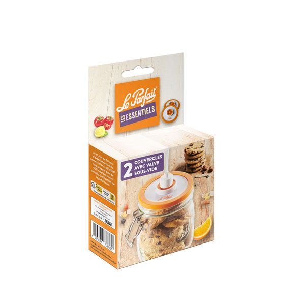 Sealable Vacuum Lids 100mm - pack 2