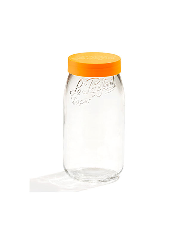 Screw Top Store Jars 3.0L assorted coloured lids Le Parfait Online