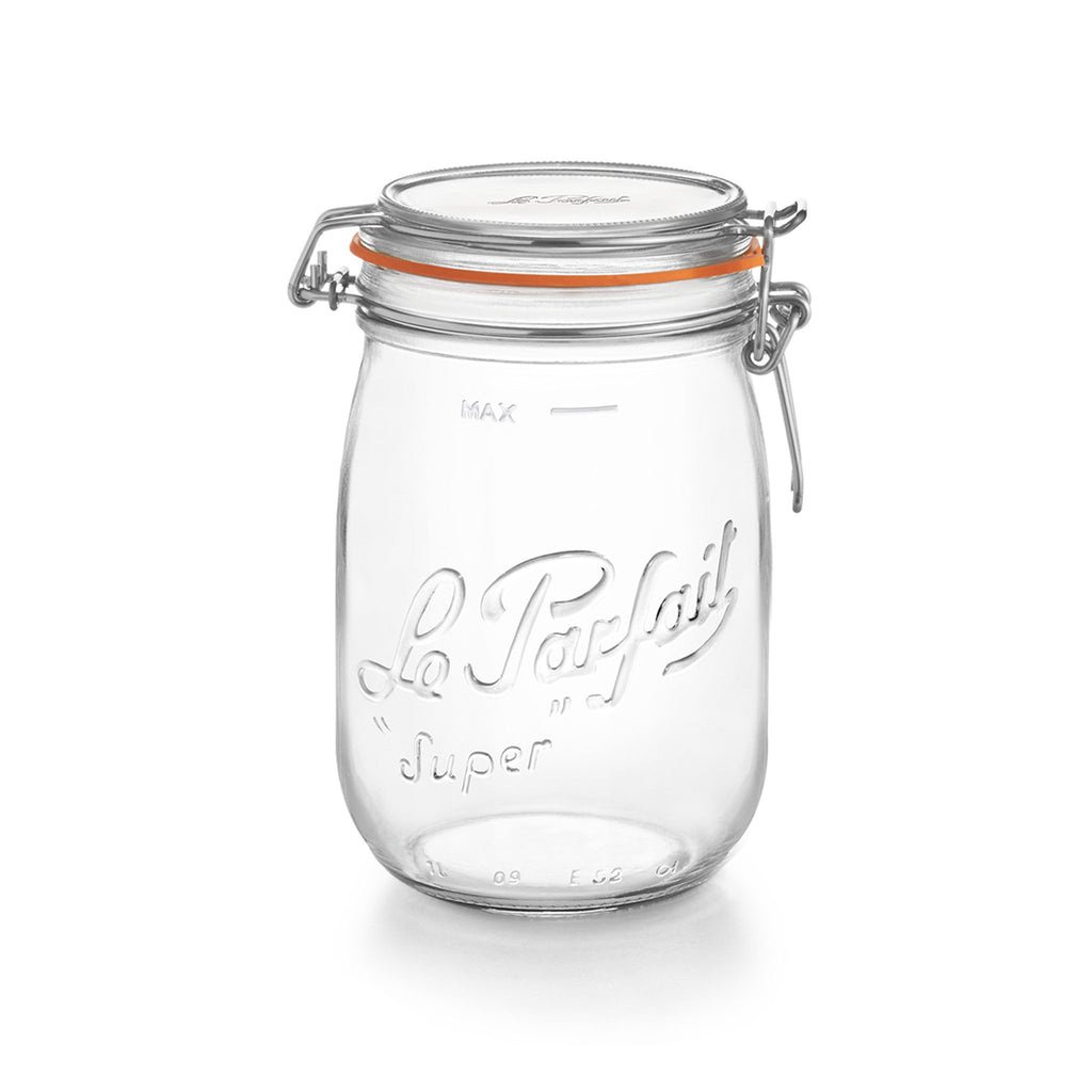 Super Preserve Clip Top Glass Store Jar 1.0L