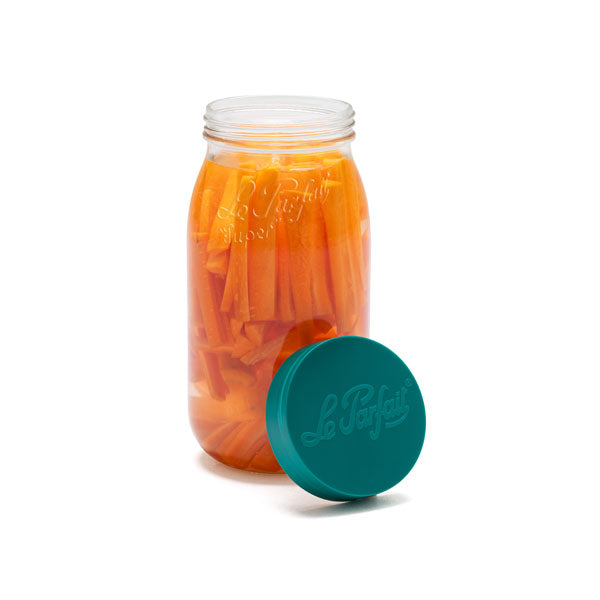 Le Parfait Forest Green Screw Top Glass Store Jars 2L