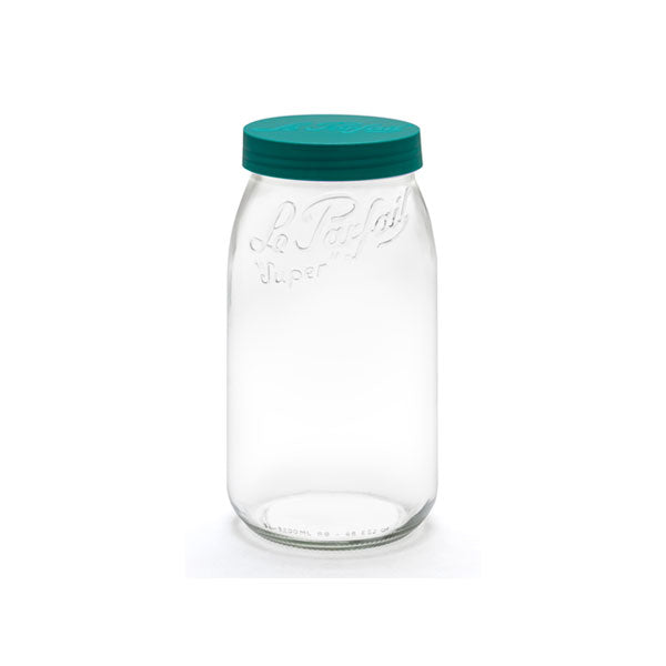 Le Parfait Forest Green Screw Top Glass Store Jars 3L