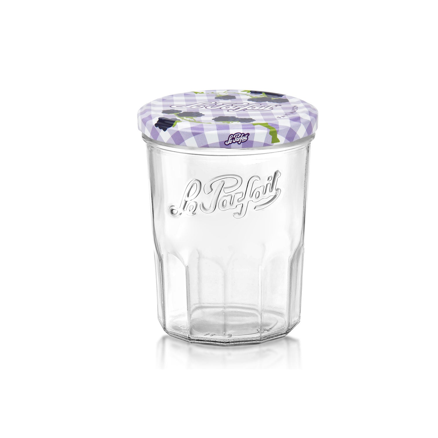 Le Parfait Jam Jar Assorted Lids 385ml  - Pack 6