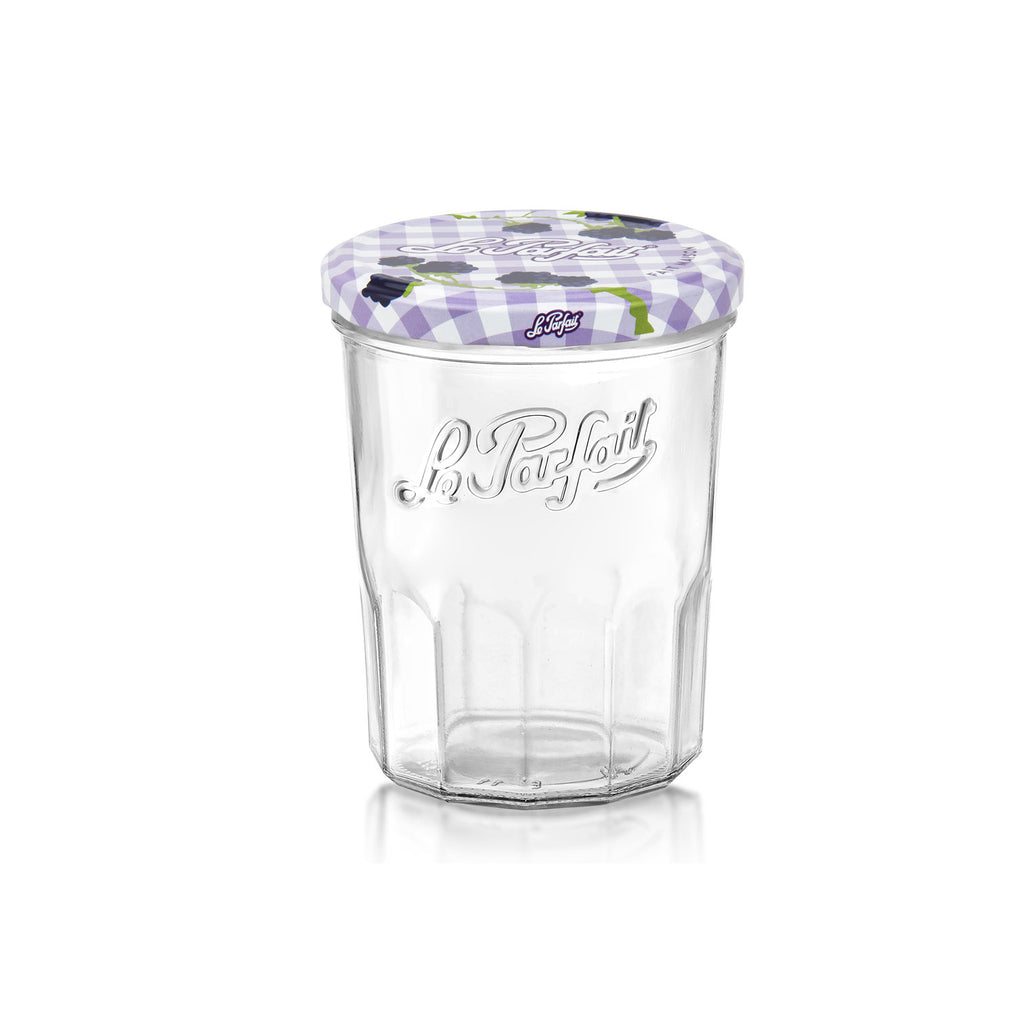 Le Parfait Jam Jar Assorted Lids 385ml - Pack 12