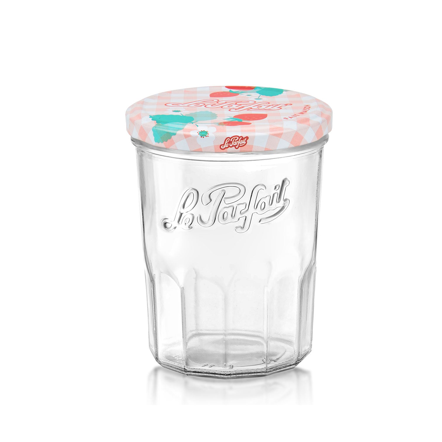 Le Parfait Jam Jar Assorted Lids 385ml  - Pack 6