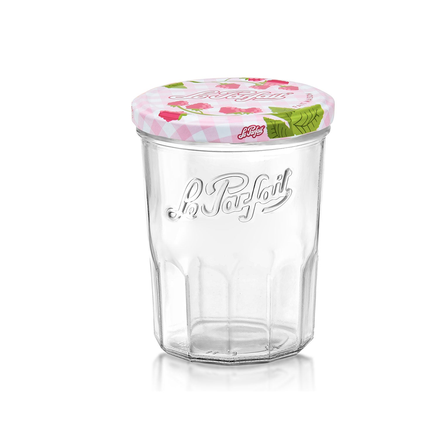 Le Parfait Jam Jar Assorted Lids 385ml  - Pack 6