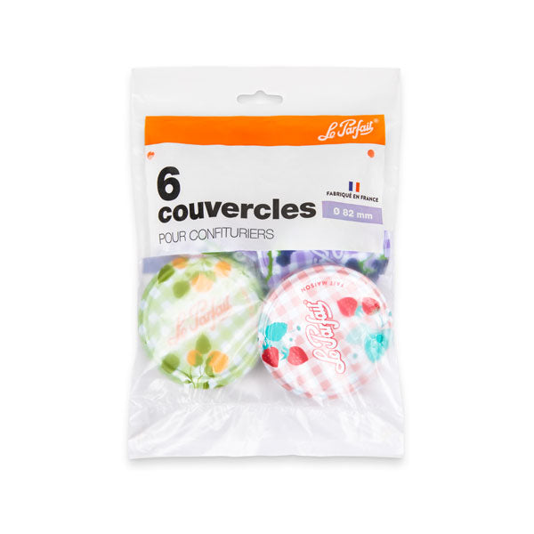 Le Parfait Jam Jar Lids - 82mm Pack 6